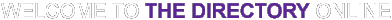 welcome to the directory online